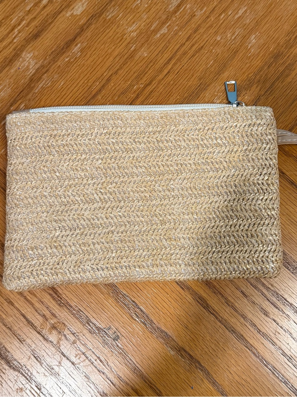 Woven Straw Clutch Bag in Natural